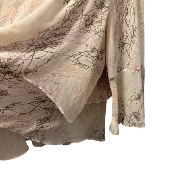 Cato Soft Botanical Print Layered Blouse Sz 22W multi blouse - Picture 3 of 11